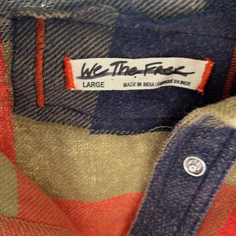 We The Free Multicolor Plaid Button Down Shirt - Picture 3 of 4